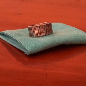 Sterling Silver ring with Bamboo detail